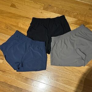 Set of Three CALIA Women's Mid Rise Infinity Run Shorts
